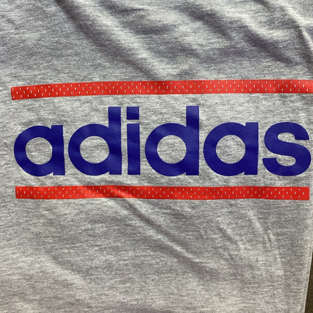 Adidas Gray Go-To Tee Size Large - Picture 2 of 3